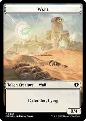 Magic: The Gathering - Commander Masters - Wall // Kor Ally Double-Sided Token - Normal