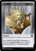 Magic: The Gathering - Commander Masters - Emblem - Ajani Steadfast // Wizard Double-Sided Token - Normal