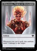 Magic: The Gathering - Commander Masters - Emblem - Chandra, Torch of Defiance // Wizard Double-Sided Token - Normal