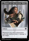 Magic: The Gathering - Commander Masters - Emblem - Narset of the Ancient Way // Wizard Double-Sided Token - Normal