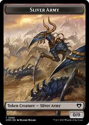 Magic: The Gathering - Commander Masters - Sliver Army // Sliver Double-Sided Token - Normal