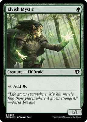 Magic: The Gathering - Commander Masters - Elvish Mystic - Normal (JAPANESE)