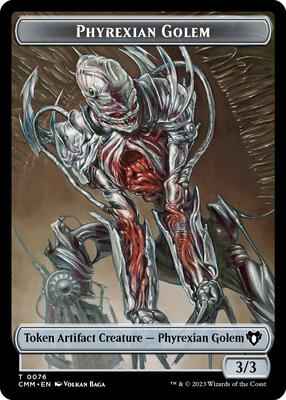 Magic: The Gathering - Commander Masters - Phyrexian Golem // Ox Double-Sided Token - Normal