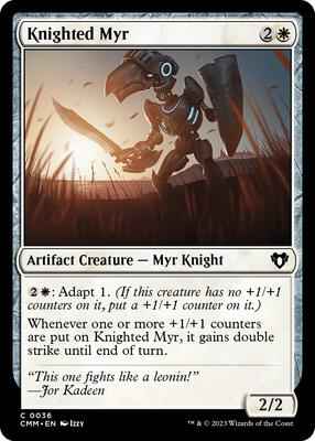 Magic: The Gathering - Commander Masters - Knighted Myr - Normal