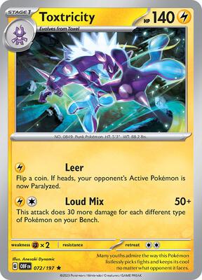 Pokemon - SV03: Obsidian Flames - Toxtricity - Anime Card Craze