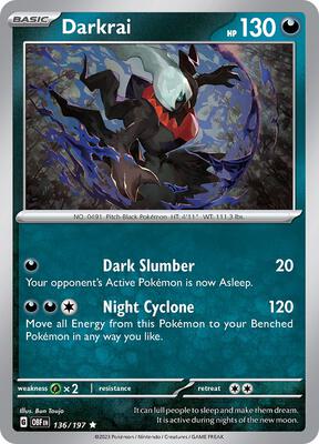 Pokemon SV03: Obsidian Flames Darkrai - Anime Card Craze