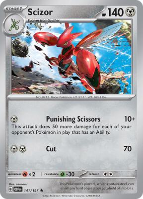 Pokemon - SV03: Obsidian Flames - Scizor - Anime Card Craze
