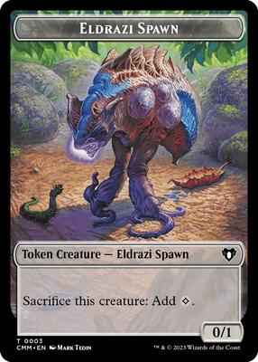 Magic: The Gathering - Commander Masters - Eldrazi Spawn // Dragon Egg Double-Sided Token - Normal