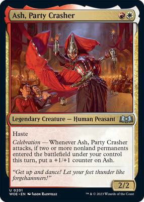 Magic: The Gathering - Wilds of Eldraine - Ash, Party Crasher - Normal - Anime Card Craze