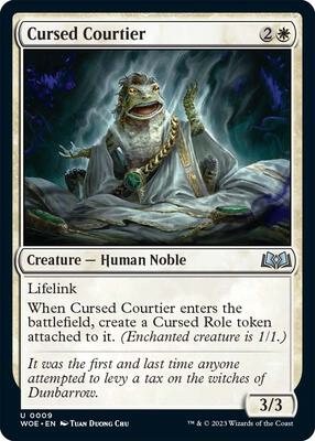 Magic: The Gathering - Wilds of Eldraine - Cursed Courtier - Normal - Anime Card Craze