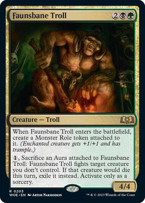 Magic: The Gathering - Wilds of Eldraine - Faunsbane Troll - Normal - Anime Card Craze
