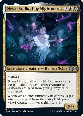 Magic: The Gathering - Wilds of Eldraine - Neva, Stalked by Nightmares - Normal - Anime Card Craze