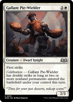 Magic: The Gathering - Wilds of Eldraine - Gallant Pie-Wielder - Normal - Anime Card Craze