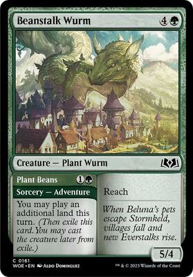 Magic: The Gathering - Wilds of Eldraine - Beanstalk Wurm - Normal - Anime Card Craze
