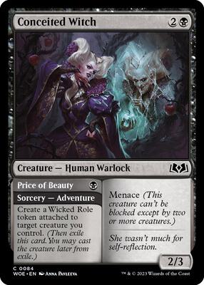 Magic: The Gathering - Wilds of Eldraine - Conceited Witch - Normal - Anime Card Craze