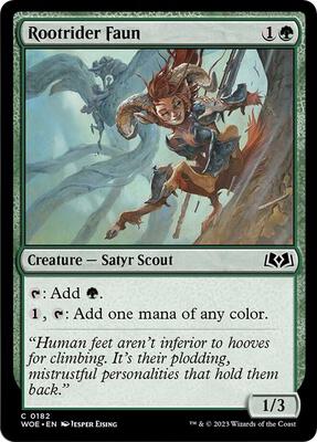 Magic: The Gathering - Wilds of Eldraine - Rootrider Faun - Foil - Anime Card Craze