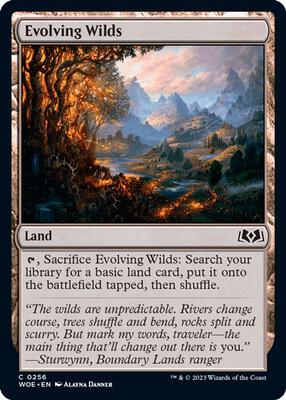Magic: The Gathering - Wilds of Eldraine - Evolving Wilds - Common – 256 - Foil