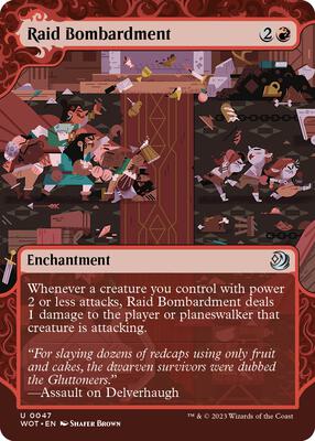 Magic: The Gathering - Wilds of Eldraine: Enchanting Tales - Raid Bombardment - Foil - Anime Card Craze