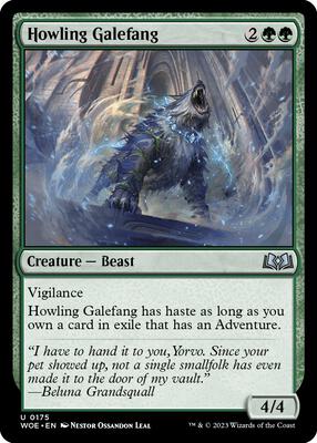 Magic: The Gathering - Wilds of Eldraine - Howling Galefang - Foil - Anime Card Craze