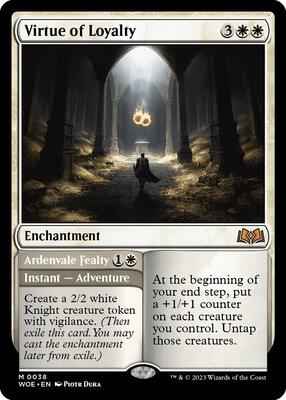 Magic: The Gathering - Wilds of Eldraine - Virtue of Loyalty - Mythic – 38 - Foil