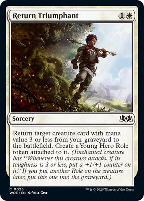 Magic: The Gathering - Wilds of Eldraine - Return Triumphant - Foil - Anime Card Craze
