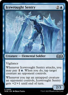 Magic: The Gathering - Wilds of Eldraine - Icewrought Sentry - Normal - Anime Card Craze