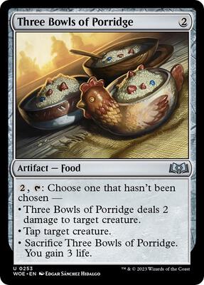 Magic: The Gathering - Wilds of Eldraine - Three Bowls of Porridge - Normal - Anime Card Craze