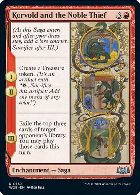 Magic: The Gathering - Wilds of Eldraine - Korvold and the Noble Thief - Normal - Anime Card Craze