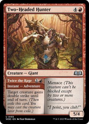 Magic: The Gathering - Wilds of Eldraine - Two-Headed Hunter - Foil - Anime Card Craze