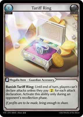 Grand Archive TCG - Fractured Crown - Tariff Ring - 8 - Normal