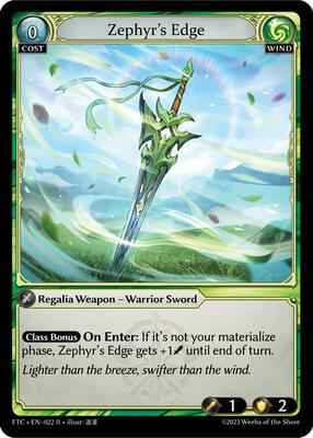 Grand Archive TCG - Fractured Crown - Zephyr's Edge - 22 - Normal