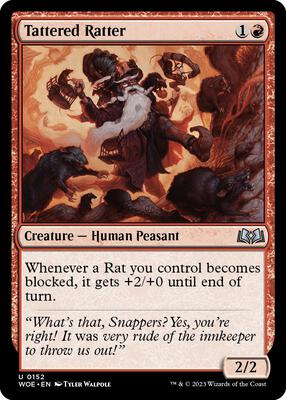 Magic: The Gathering - Wilds of Eldraine - Tattered Ratter - Normal - Anime Card Craze