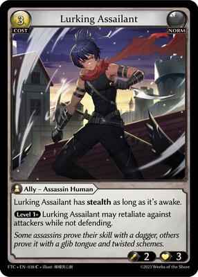 Grand Archive TCG - Fractured Crown - Lurking Assailant - 38 - Normal