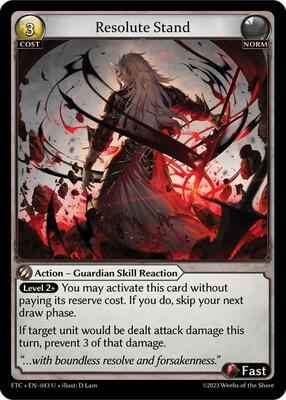 Grand Archive TCG - Fractured Crown - Resolute Stand - 43 - Normal