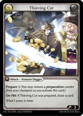 Grand Archive TCG - Fractured Crown - Thieving Cut - 49 - Normal