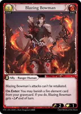 Grand Archive TCG - Fractured Crown - Blazing Bowman - 50 - Normal