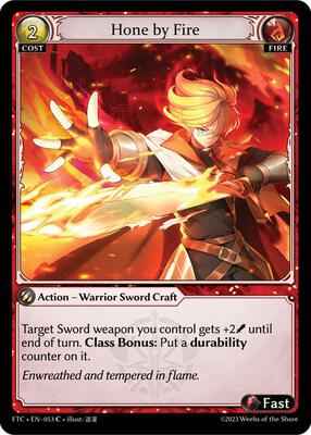 Grand Archive TCG - Fractured Crown - Hone by Fire - 53 - Normal