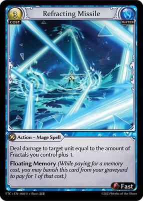 Grand Archive TCG - Fractured Crown - Refracting Missile - 68 - Normal