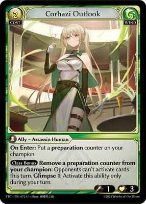 Grand Archive TCG - Fractured Crown - Corhazi Outlook - 72 - Normal