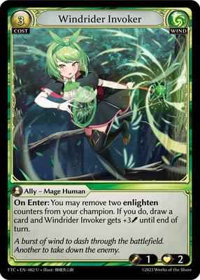 Grand Archive TCG - Fractured Crown - Windrider Invoker - 82 - Normal