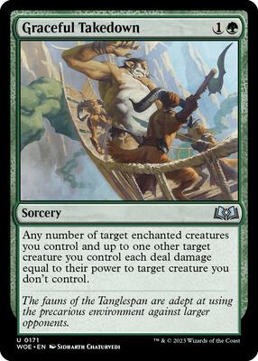 Magic: The Gathering - Wilds of Eldraine - Graceful Takedown - Normal - Anime Card Craze