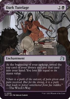 Magic: The Gathering - Wilds of Eldraine: Enchanting Tales - Dark Tutelage - Foil - Anime Card Craze