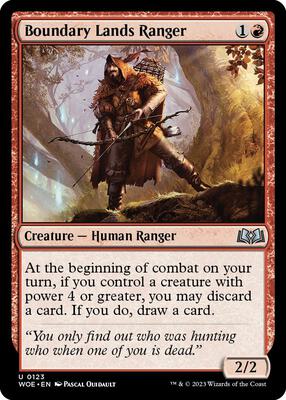 Magic: The Gathering - Wilds of Eldraine - Boundary Lands Ranger - Normal - Anime Card Craze
