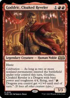 Magic: The Gathering - Wilds of Eldraine - Goddric, Cloaked Reveler - Rare – 132 - Normal