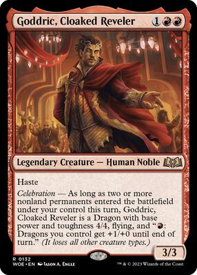 Magic: The Gathering - Wilds of Eldraine - Goddric, Cloaked Reveler - Normal - Anime Card Craze