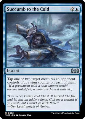 Magic: The Gathering - Wilds of Eldraine - Succumb to the Cold - Normal - Anime Card Craze