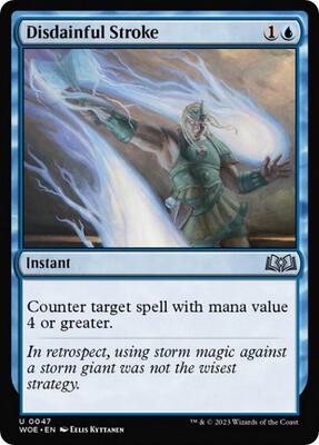 Magic: The Gathering - Wilds of Eldraine - Disdainful Stroke - Normal - Anime Card Craze