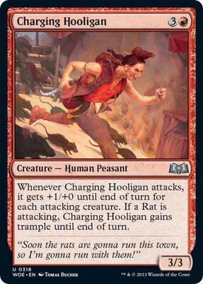Magic: The Gathering - Wilds of Eldraine - Charging Hooligan - Normal - Anime Card Craze