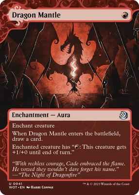 Magic: The Gathering - Wilds of Eldraine: Enchanting Tales - Dragon Mantle - Uncommon – 41 - Normal