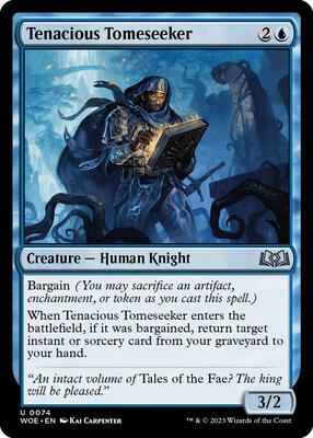 Magic: The Gathering - Wilds of Eldraine - Tenacious Tomeseeker - Uncommon – 74 - Foil